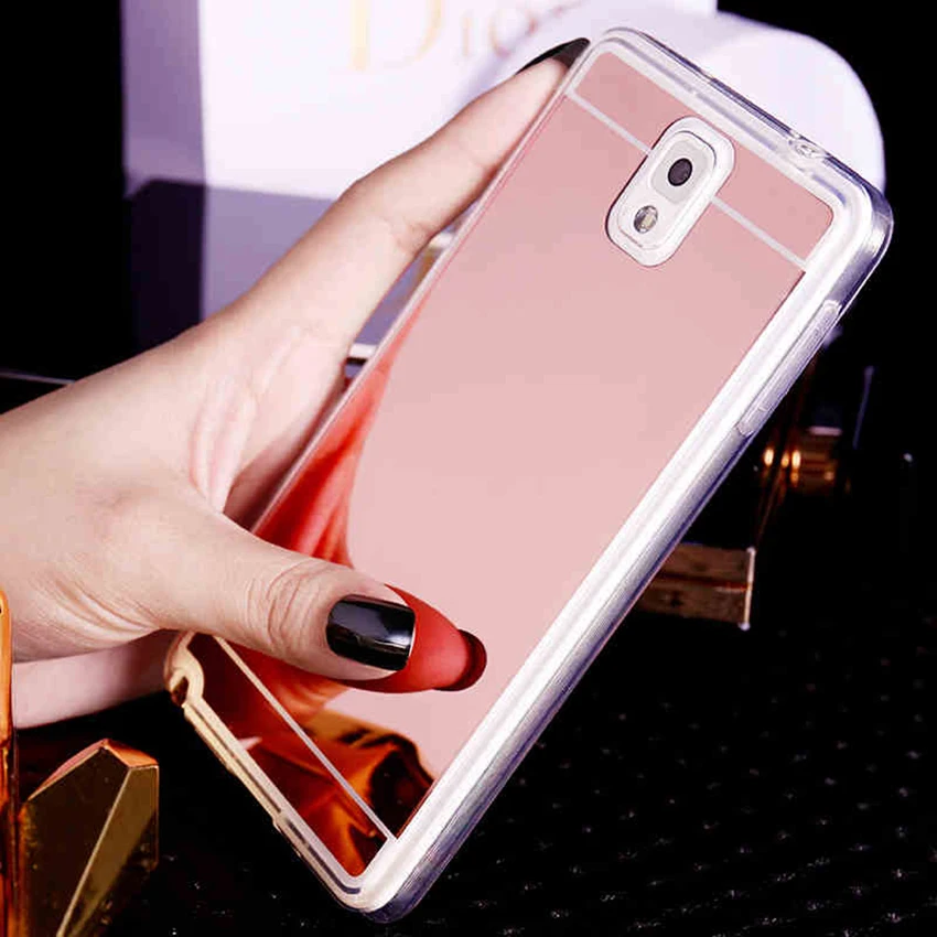 Nephy роскошный зеркальный чехол для samsung Galaxy Note 3 4 5 Note3 Note4 Note5 Duos чехол мягкий силиконовый ультратонкий блестящий чехол