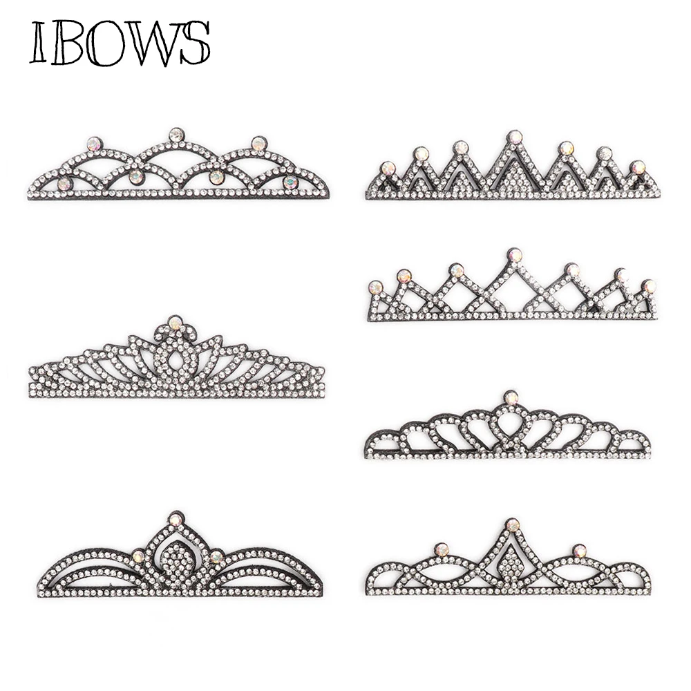 IBOWS 5 шт. Коронная аппликация алмазная корона из фетра для одежды швейные
