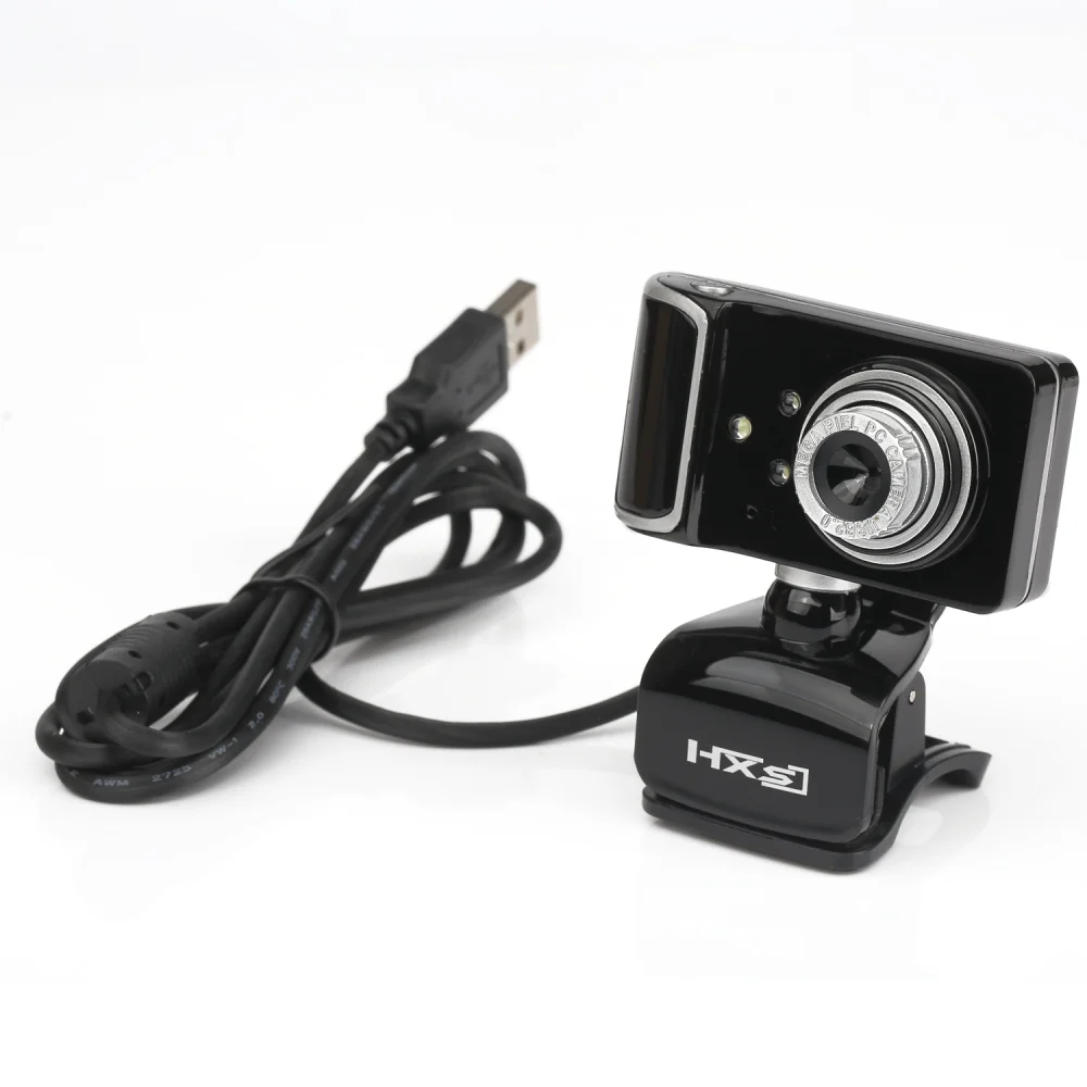 HXSJ 480P Компьютерная камера с регулировкой поворота HD сетевая камера с зажимом типа 3 светодиодный веб-камера с микрофоном для Android tv PC