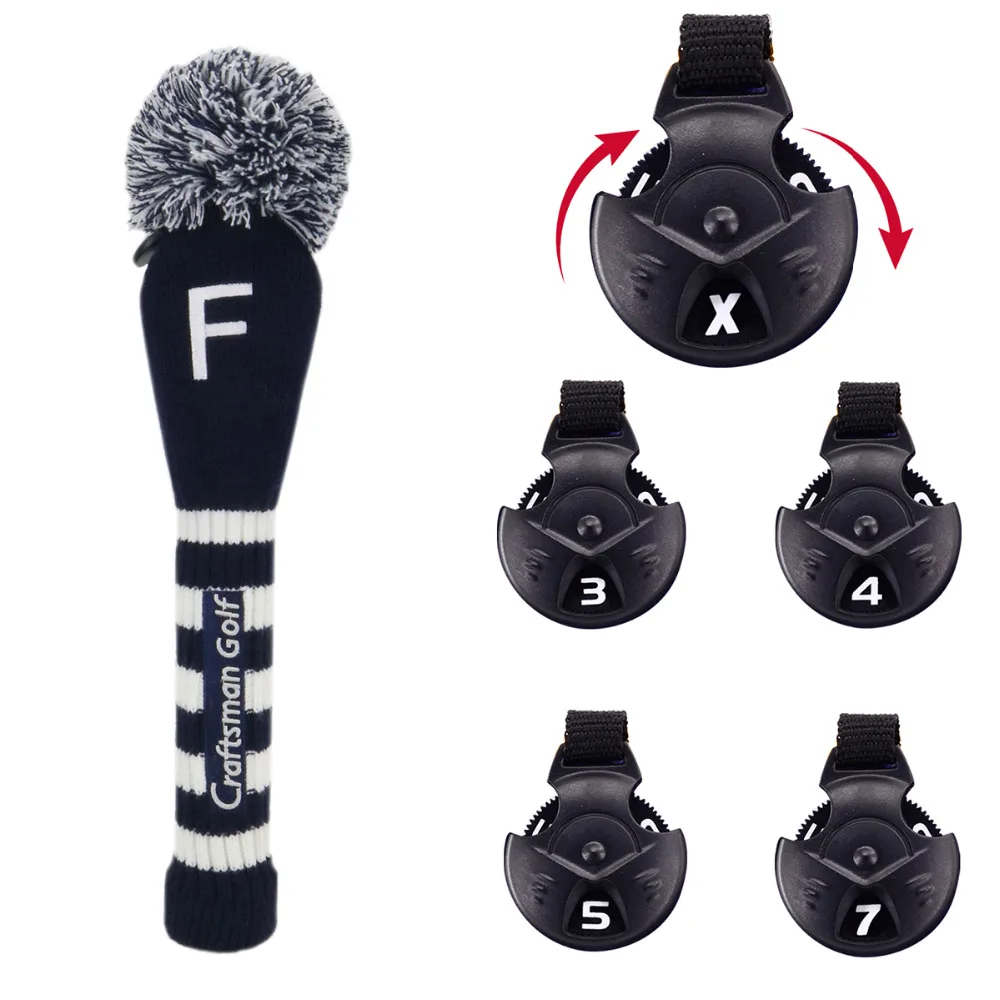3 шт. головные уборы для гольф клуба 460cc|knit golf club headcovers|headcovers clubpom headcovers |