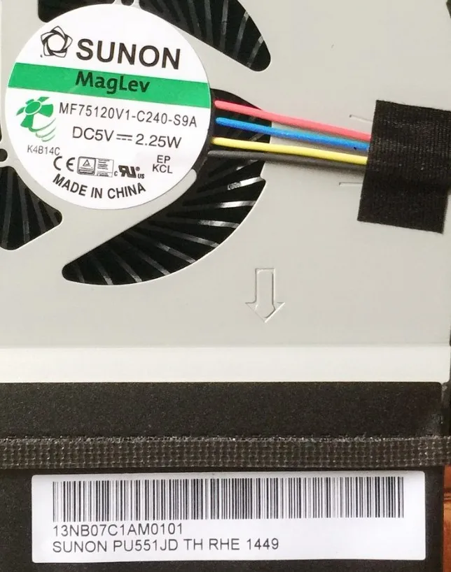 Новый радиатор ЦП для ноутбука модуля Asus PU551 PU551L PU551J PU551jd PU551JA PU551JH | Компьютеры и