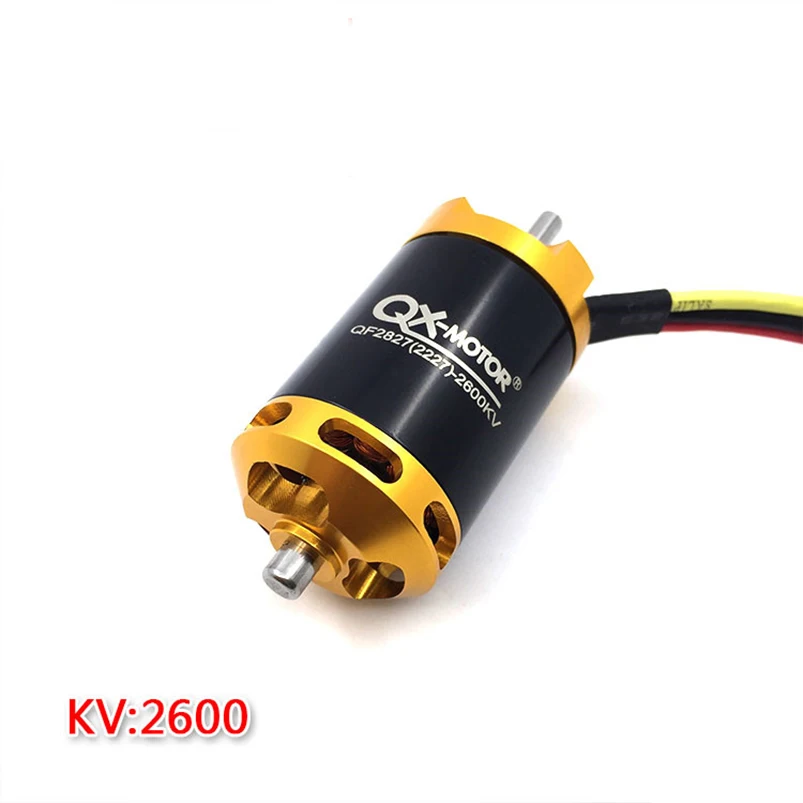QX MOTOR бесщеточный мотор 2600KV 12 лезвия импеллер двигатель EDF QF2827 70 мм 3 4S Lipo для Jet RC