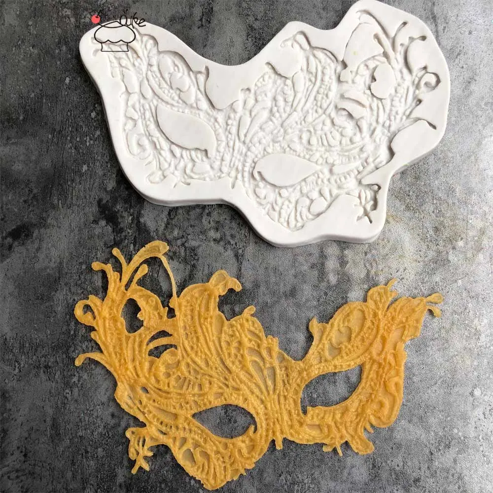Aouke новая Карнавальная маска моделирование силиконовая форма DIY fondant(сахарная) глины пластиковое Моделирование инструмент K155