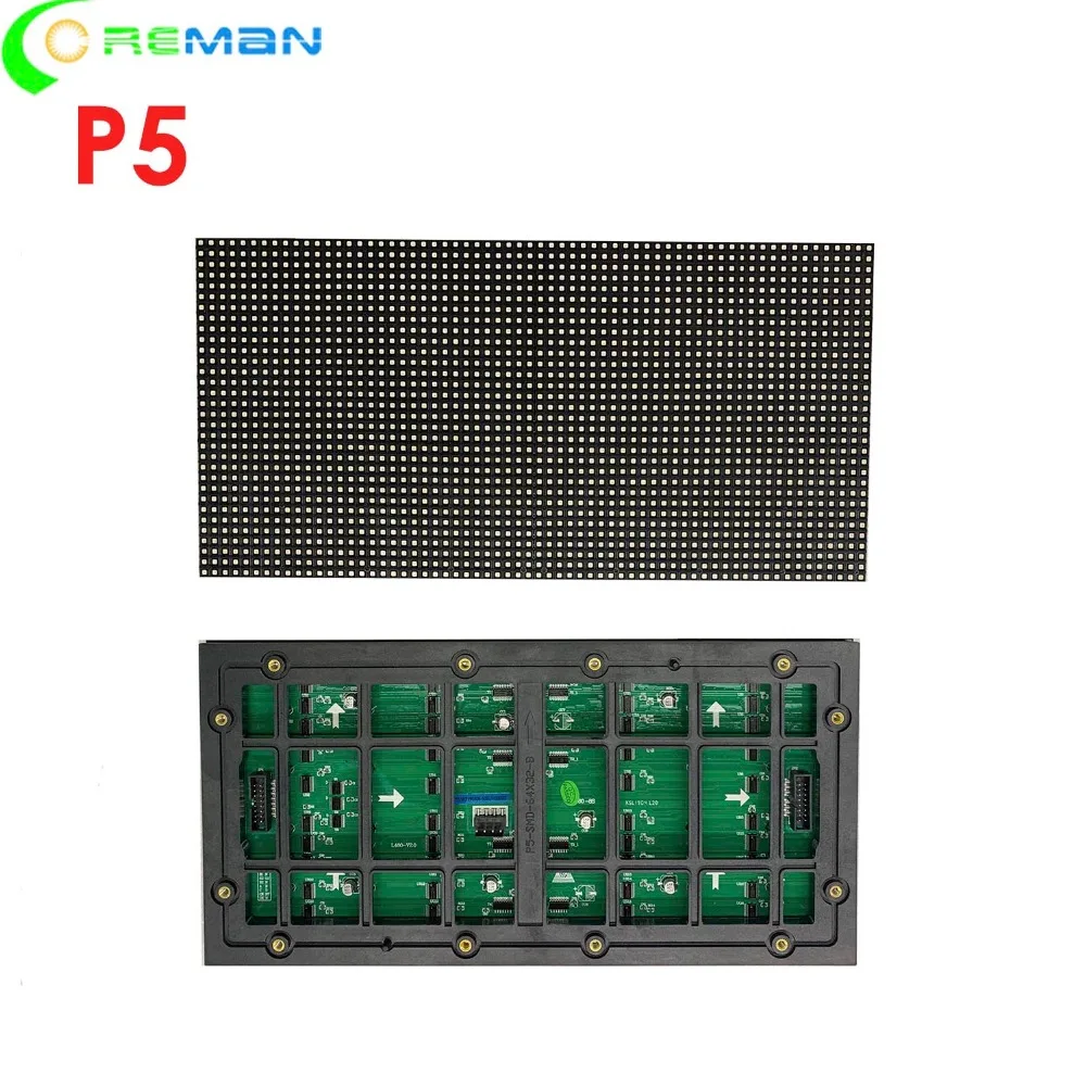 Недорогой уличный светодиодный дисплей p5 320 мм x 160 полноцветный rgb P5 модуль 32x64