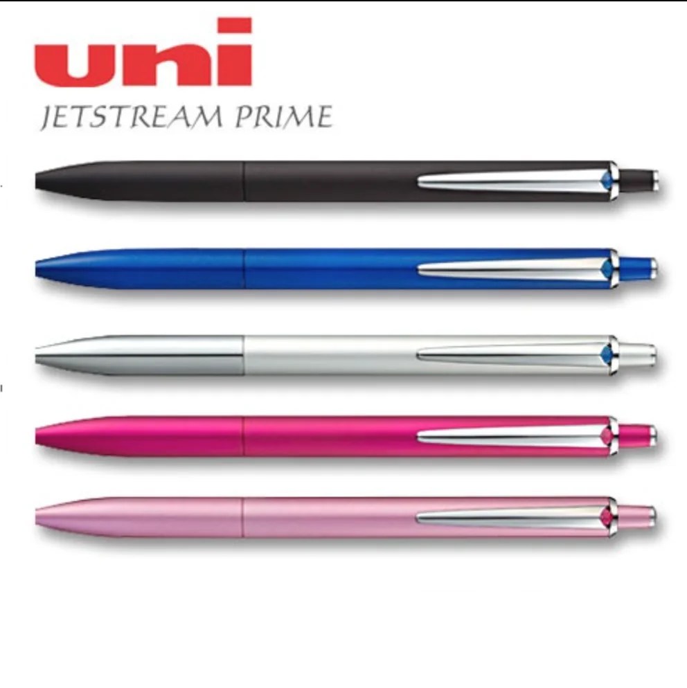 Японская ручка UNI JETSTREAM SXN 2200 05/07 быстросохнущая металлическая с черным