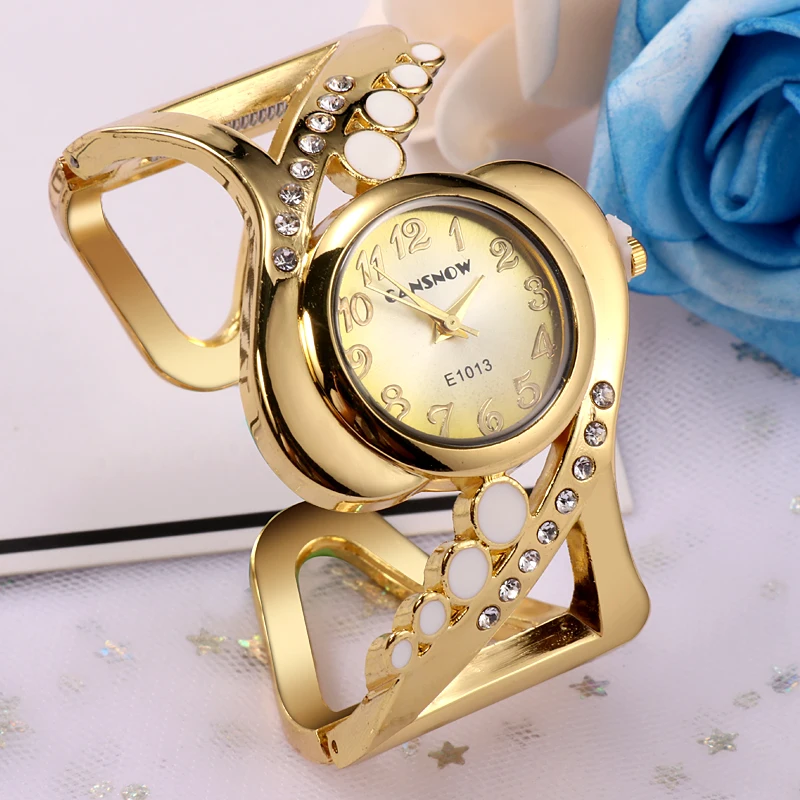 Специальные модные женские часы с браслетом кварцевые роскошные кристаллами