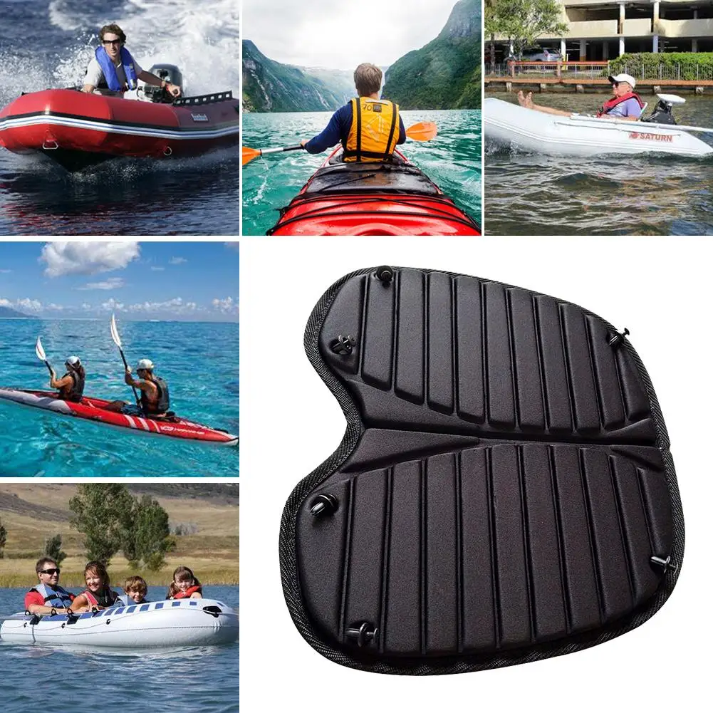 

Black EVA Cushioned Seat Pad Gel Seat Pad For Kayaks Portable Seat Cushion For Outdoor Watersports Recreation