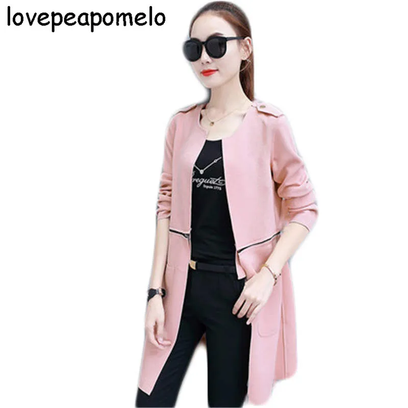 

2018 New Spring/Autumn Loaded Korean Version Of The Long-sleeved Short Paragraph Slim Casual Stitching Women's Trench Coat D240