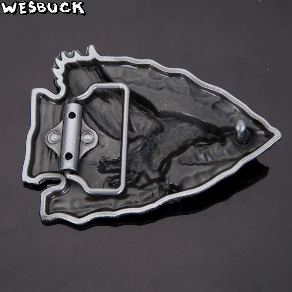 5 Pcs MOQ WesBuck марку Fish Форма с рисунком орла пряжки ремня Western Buckles металла в