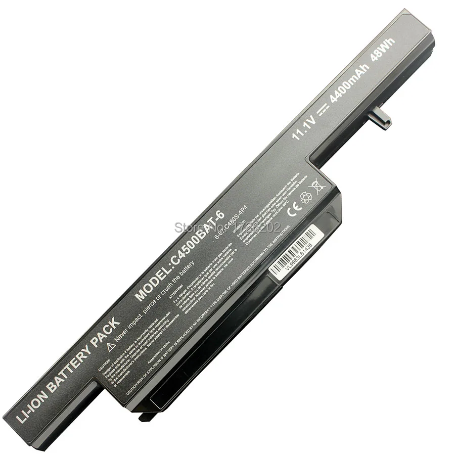 NEW Laptop Battery C4500BAT-6 6-87-C480S-4G41 6-87-E412S-4D7 for Clevo W150HR W150ER W251 Tablet PC |