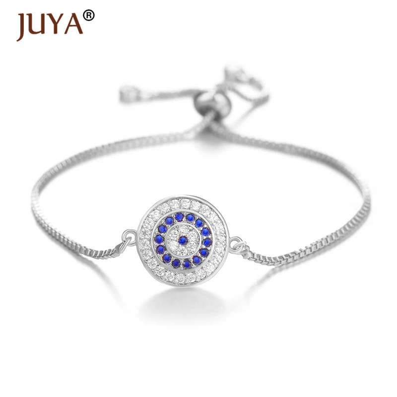 Juya модные медные инкрустированные прозрачные и синие циркониевые турецкие