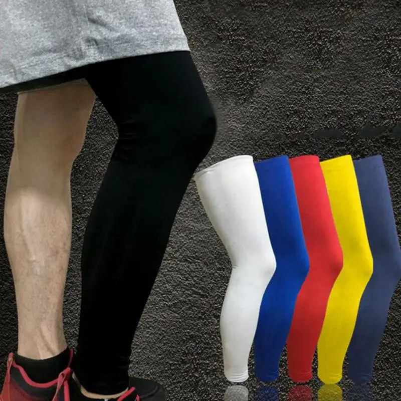 Футбол Баскетбол Велоспорт растягивающиеся спортивные Леггинсы шланг Гамаша до