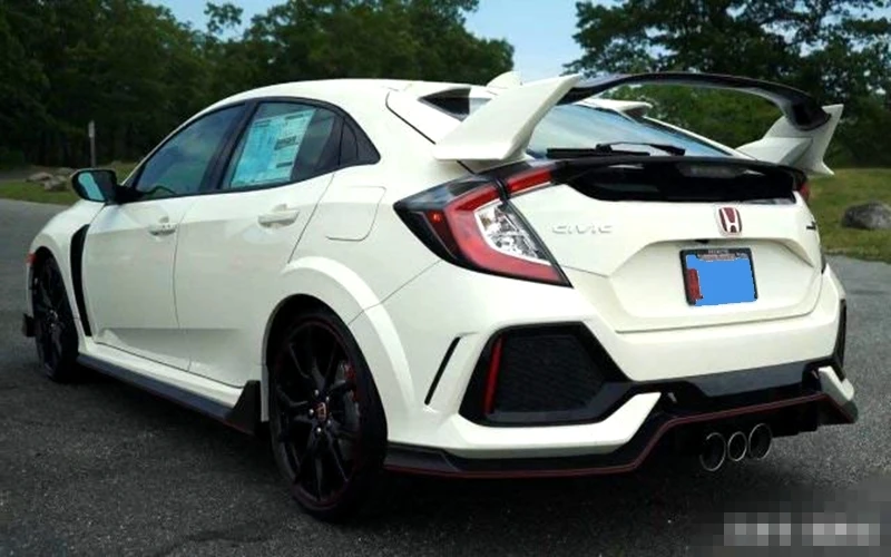 Для Honda хэтчбек Civic ABS пластиковый Неокрашенный праймер цвет Автомобильный хвост декоративное крыло задний багажник спойлер
