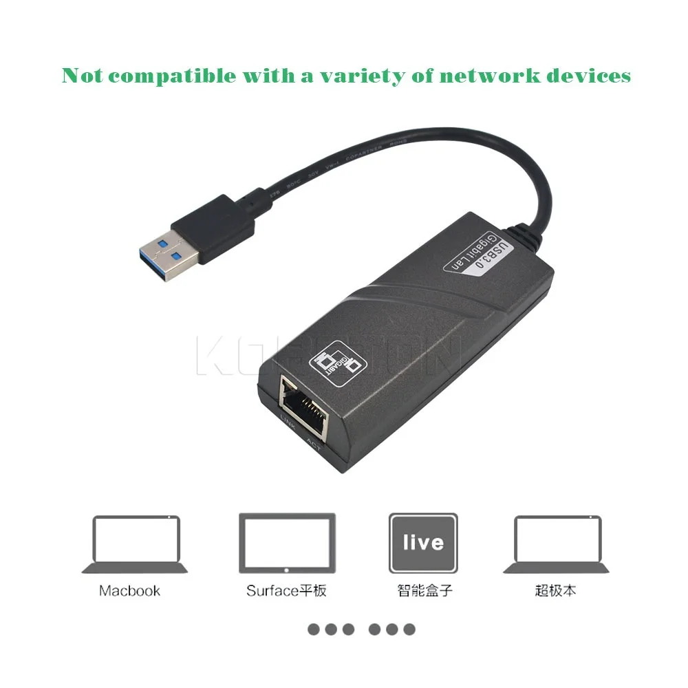 USB3.0 к RJ45 Внешняя Сетевая карта LAN адаптер USB 3 0 10/100/1000 Мбит/с Gigabit Ethernet для windows XP Vista 7