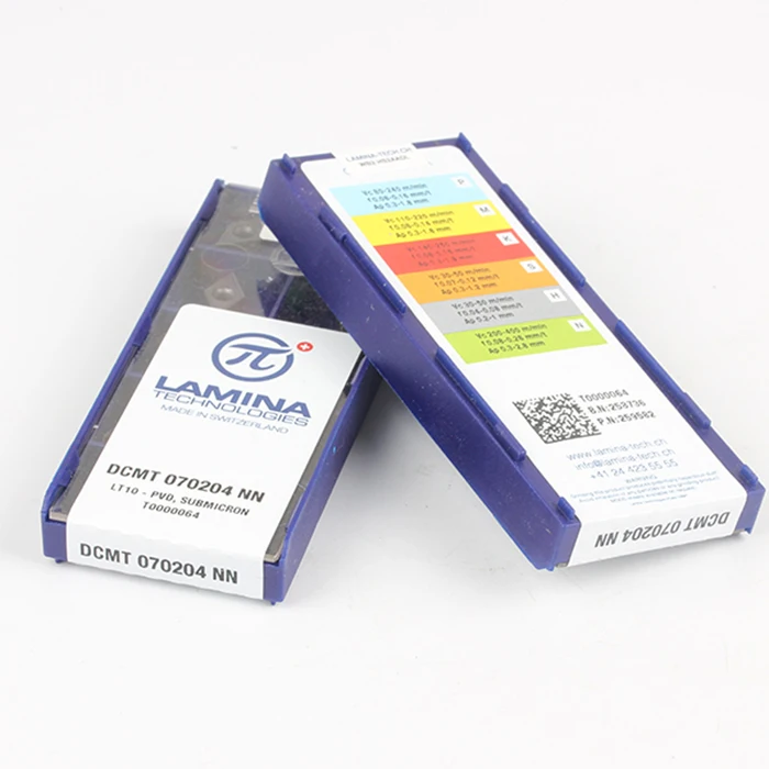Оригинальные высококачественные Высокопроизводительные LAMINA DCMT 070204 NN LT10(10 шт./лот) вольфрамовые карбидные режущие инструменты вставки