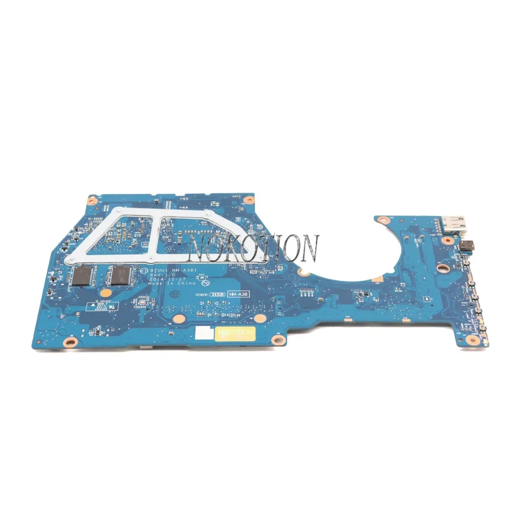 NOKOTION материнская плата для ноутбука Lenovo Yoga 3 14 BTUU1 NM A381 I7 5500 CPU DDR3L 940M 2GB основная
