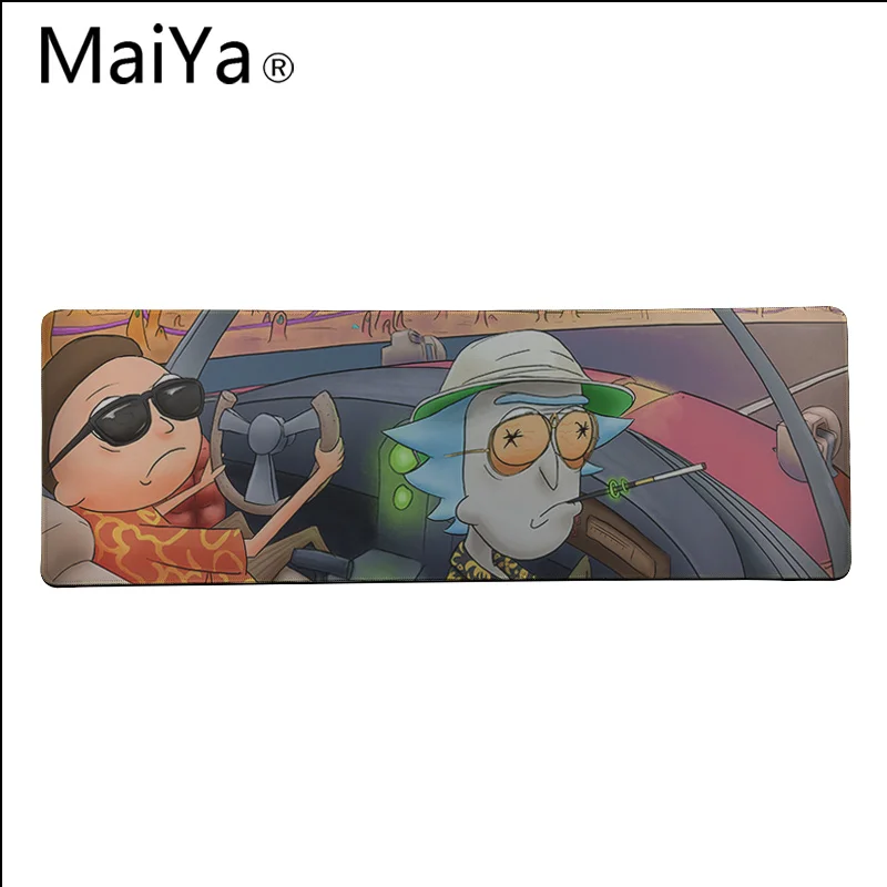 Lock Edge 30x80cm Maiya высокое качество Рик и Морти красивый коврик для мышки в стиле аниме большой коврик для мыши клавиатуры коврик - Цвет: Lock Edge 30x80cm