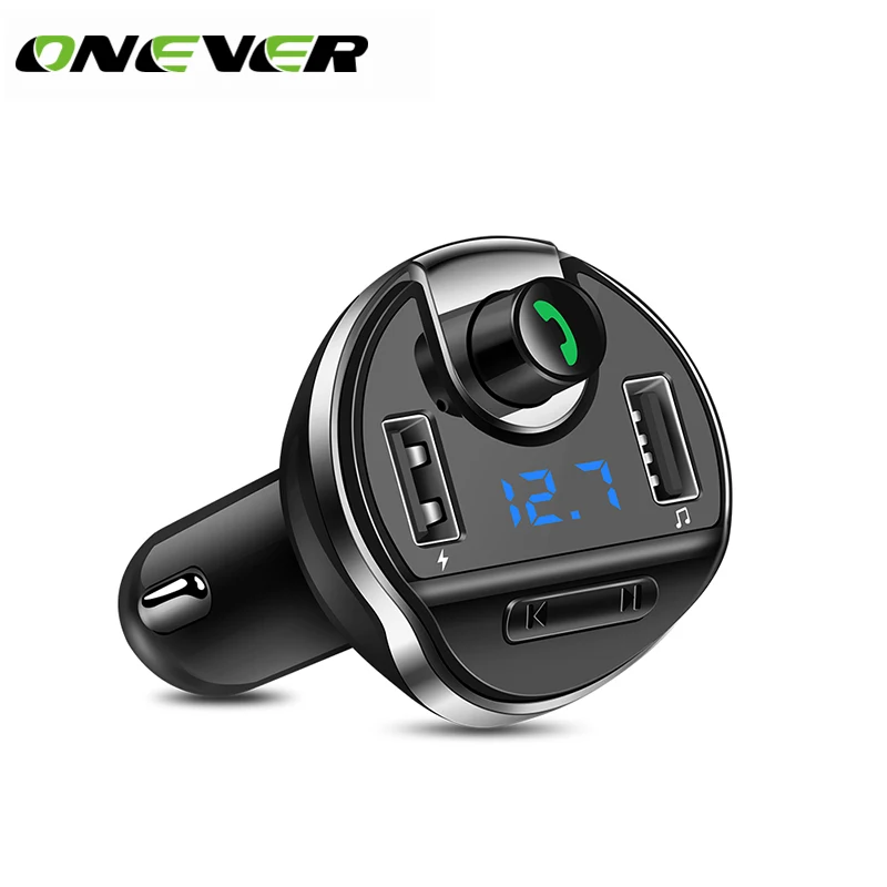 Onever Автомобильный MP3 аудио плеер с Bluetooth fm передатчик беспроводной модулятор