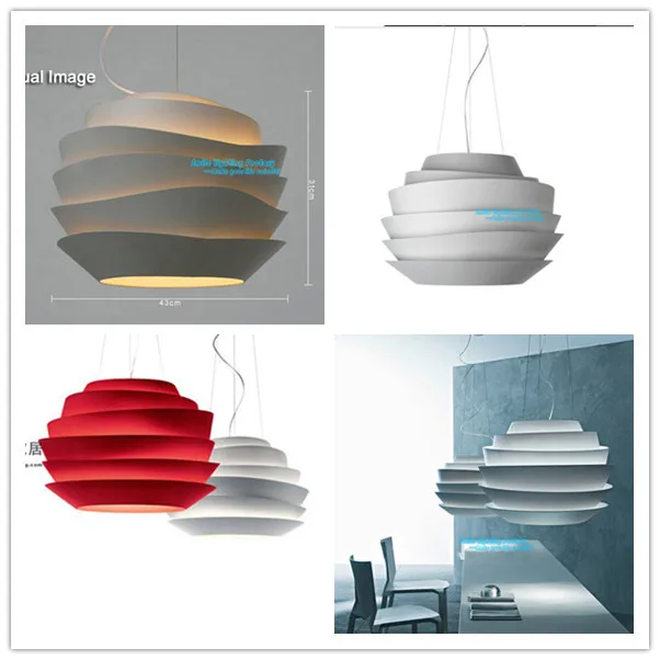 Новый современный простой Стиль подвесные светильники Foscarini Le Soleil красная роза
