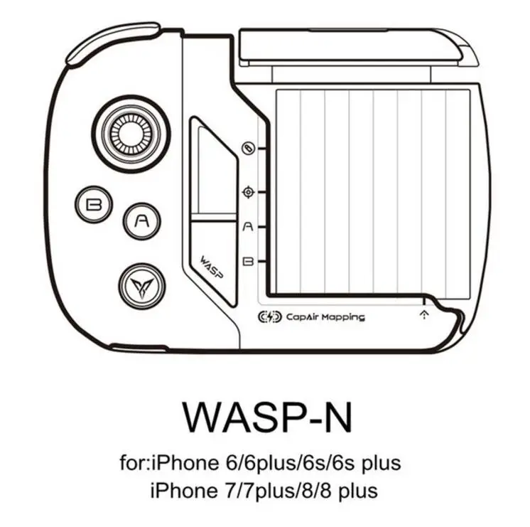 WASP-N Xiaomi Mijia flydigi игра ручка Беспроводной умный дом подчеркнутой feizhi контроллер iOS для iphone XS MAX iphone 7 плюс XS Игровые приставки - Цвет: WASP-N