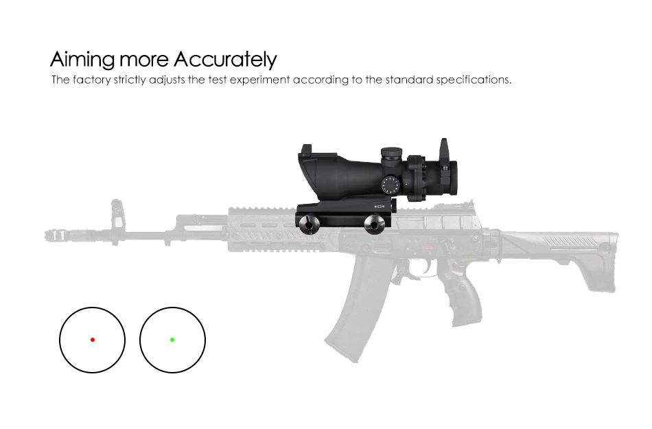Trijicon ACOG 1X32 красный точечный прицел Оптический Прицел ACOG красный точечный прицел охотничьи прицелы с 20 мм Рельсом для страйкбола