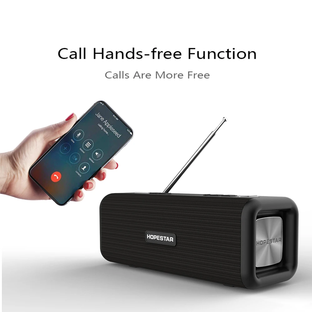 HOPESTAR T9 беспроводной Bluetooth 4,2 динамик 10 Вт портативный звуковой ящик FM цифровое радио 3D объемный стерео Поддержка громкой связи TF AUX