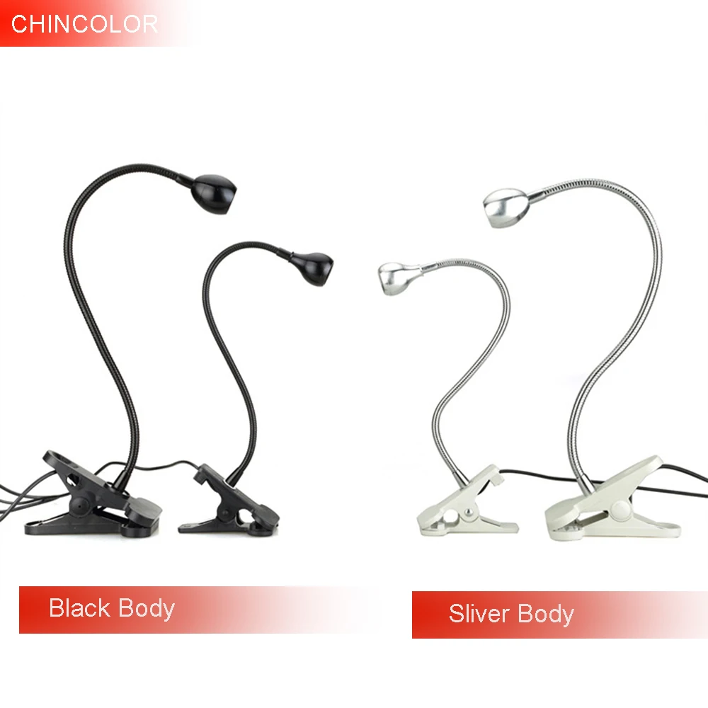 

Desk Lamp With Clip Adjustable USB Flexible Goose Neck Eye-care Beside Table Desk Lamp Laptop Book Studying Night Light DA