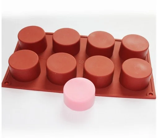 Круглый цилиндр для мыла кекса Силиконовая форма мыла|silicone soap mold|soap moldsilicone |