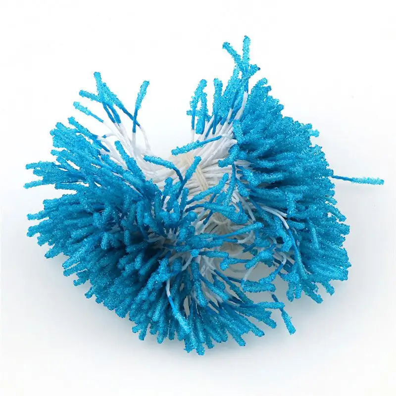 200 шт мини-цветок Stamen Pistil свадебное украшение 8 мм Скрапбукинг DIY Искусственные карты торты Цветы Аксессуары - Цвет: dark blue