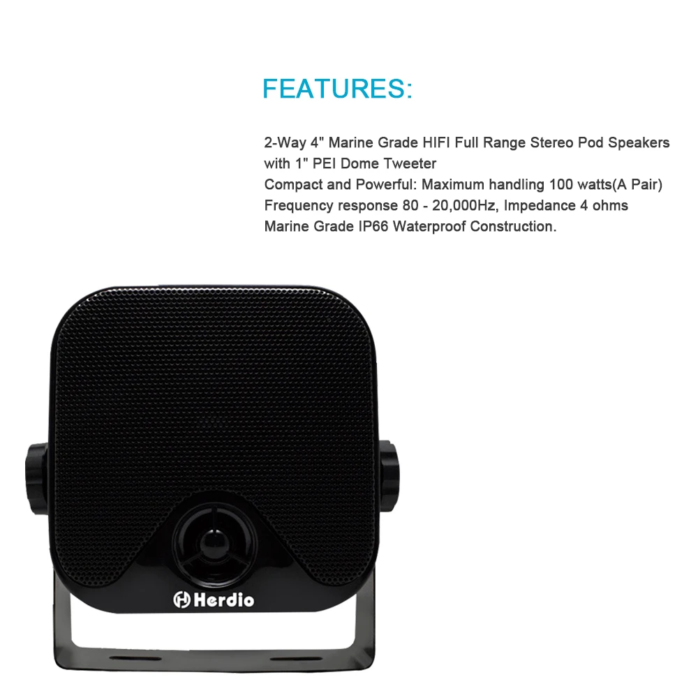 Морской компактный Bluetooth стерео аудио радиоприемник для мотоцикла MP3 плеер