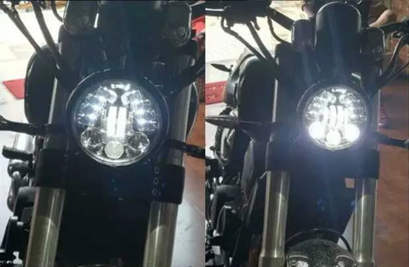 5,7" светодиодные фары 5 3/4 дюймов проектор мото фары для harley sportster Dyna, Softail, супер Glide мотоцикл фары DRL