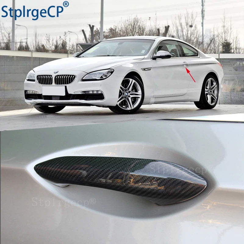 For BMW 6 series F06 F12 F13 G32 640i 650i 640d 2011-2017 Accessories 100% real carbon fiber Auto outer door handle cover | Автомобили и