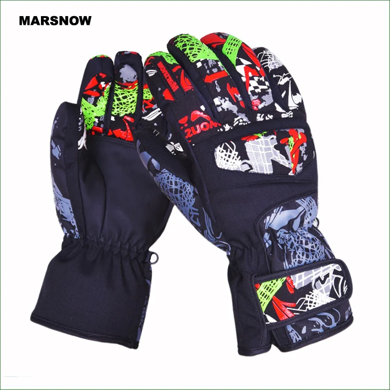 

SG30K Multicolor Men Ski Gloves Snowboard Gloves Snowmobile Motorcycle Riding Winter Gloves Windproof Waterproof Snow Gloves