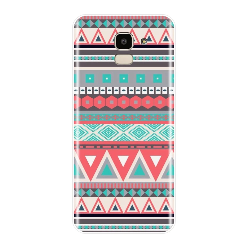 Силиконовый чехол для телефона Samsung Galaxy J3 J5 J7 2015 2016 2017 этническая задняя крышка J4 J6