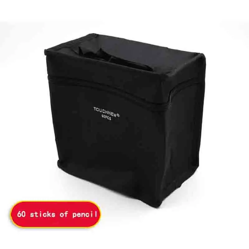 

Markers Pencil Case Pen 30/40/60/168 Black Folding Art Markers Multifunctional Canvas Pencil Case Pen Storage Bag
