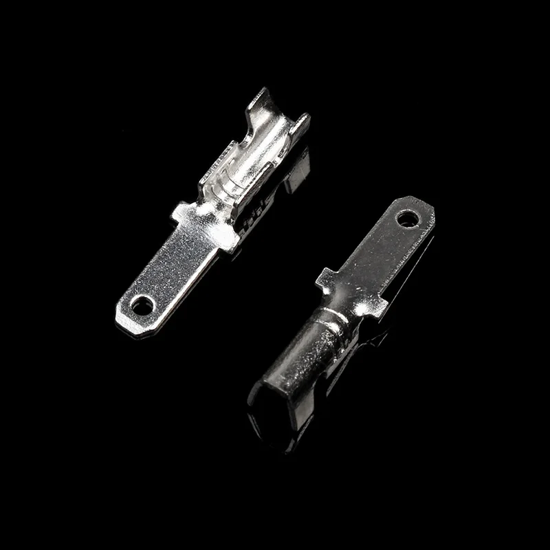 100pcs 2.8mm 100 шт 2,8 мм штекерные разъемы набор электрических проводов обжимные клеммы ассортимент комплект - Цвет: 100pcs 2.8mm