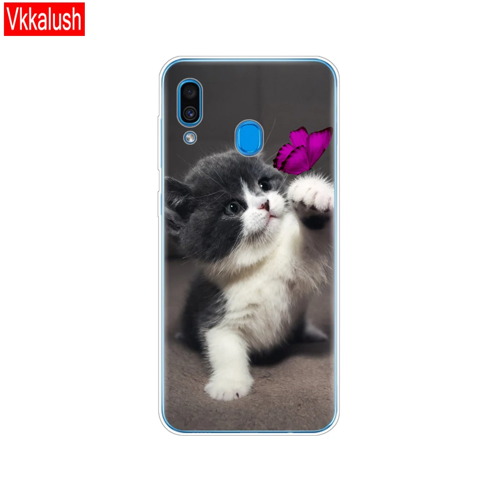 11051 Чехол для samsung Galaxy A20 чехол A20E полиуретан) и силикона с откидной крышкой для samsung A20 20 A205F A20E A202F чехол Мягкие Чехлы бамперы - Цвет: 11051
