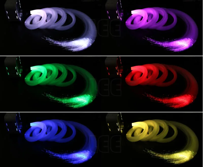 32 Вт мерцающий RGB 4 уровень скорости светодиодный волоконно-оптический светильник двигатель с 28Key RF пульт дистанционного управления для звездного неба эффект источник питания