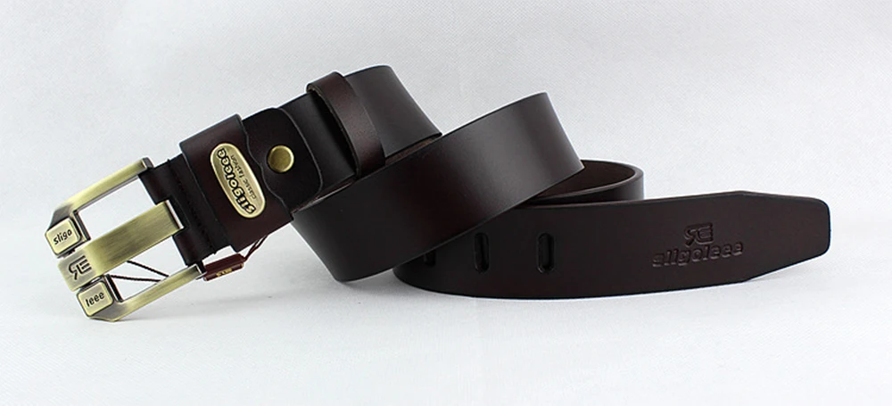Bycobecy Ceinture Homme Cuir настоящая широкая пряжка Пряжка бизнес люксовый бренд Heren Riem Винтажный Мужской ремень из коровьей кожи