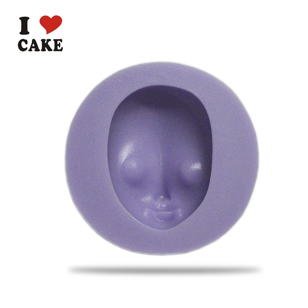 Девушка голова силиконовые формы торт вильтон прессформы Кексы Силиконовые