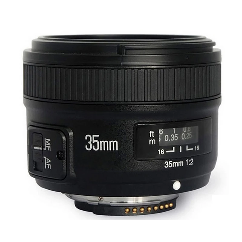 Объектив Yongnuo YN35mm F2 широкоугольный объектив с большой диафрагмой фиксированным