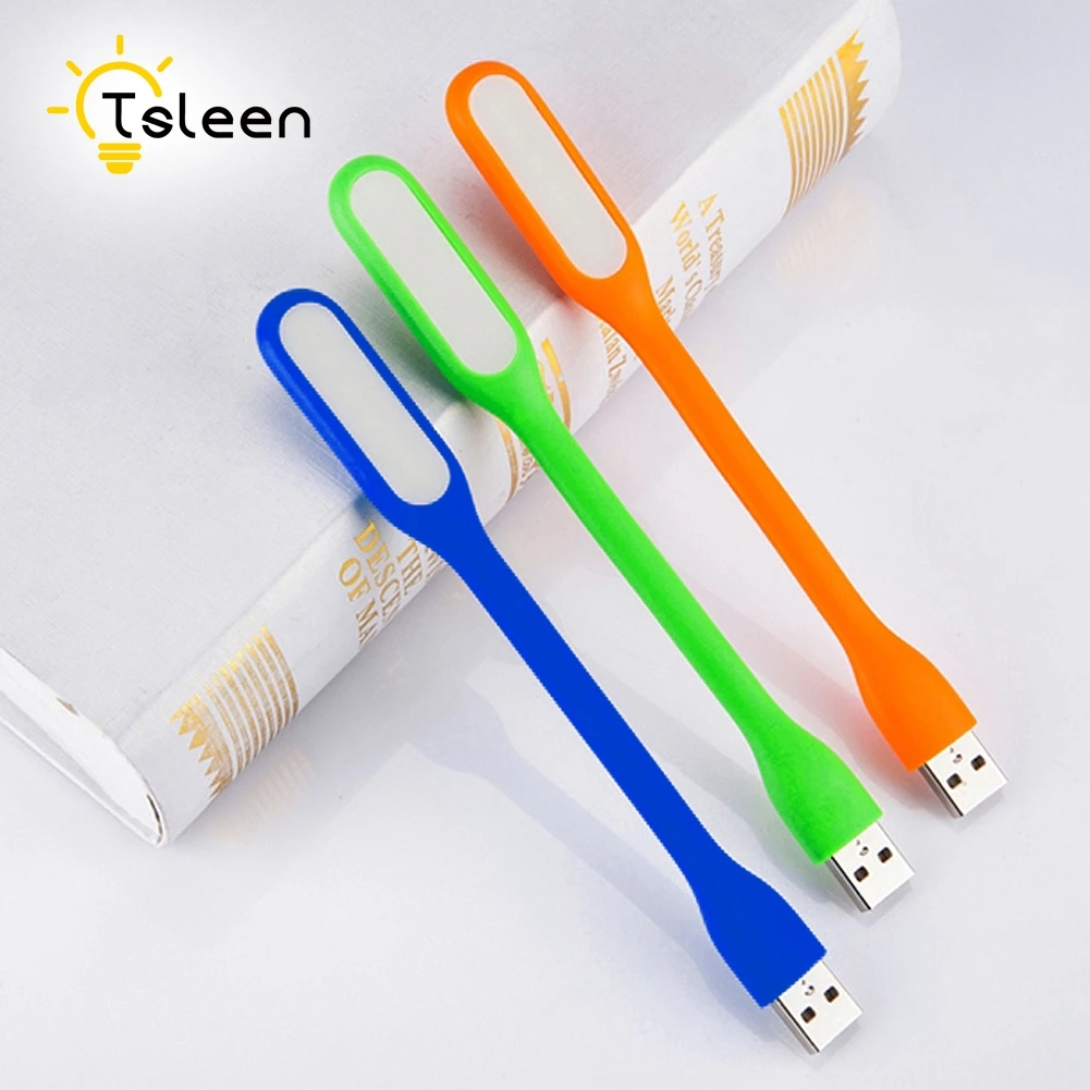 Дешевый 1 шт. 4 шт. яркий Гибкий Настольный мини USB светодиодный светильник для ноутбука внешний аккумулятор для компьютера красочные лампы для фонарика