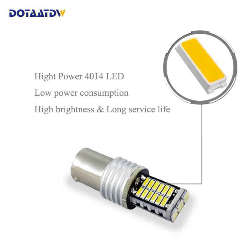 DOTAATDW 1x1156 P21W высокомощная CAN шина без ошибок светодиодный льная светодиодная