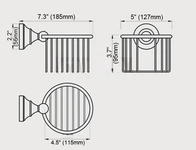 Винтажный Ретро Антикварный латунный настенный держатель для туалетной бумаги в