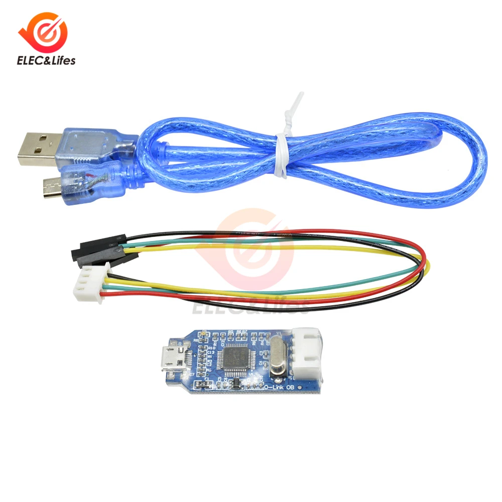 OB ARM Emulator Debugger Programmer Downloader Replace V8 SWD M74 for J-Link Emulator blue MCU Micro USB Cable 4 Pin Jumper Wire