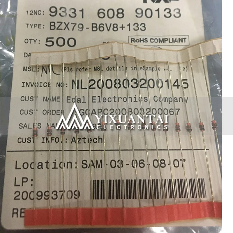 100 шт./лот Бесплатная доставка! Новый оригинальный BZX79-B4V3 BZX79-B4V7 BZX79-B6V2 BZX79-B6V8 DO35 |