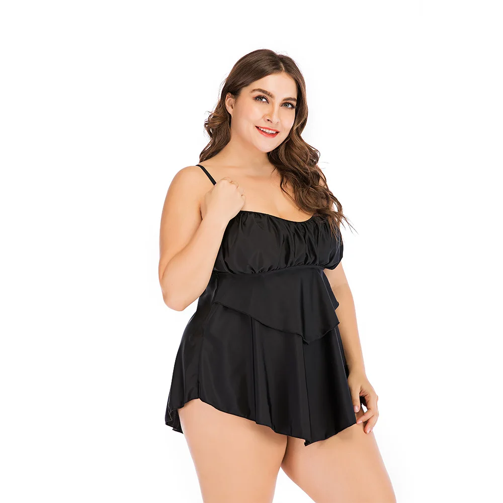 Танкини больших размеров 2019 Большие размеры купальники пляжная одежда купальник