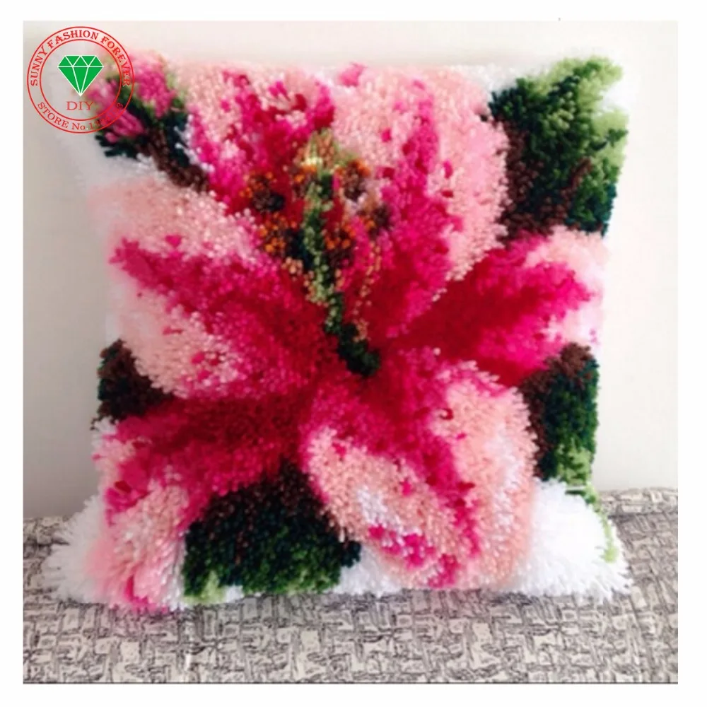 Наволочка сделай сам наборы крючков с вышитыми цветами и лилиями Набор для