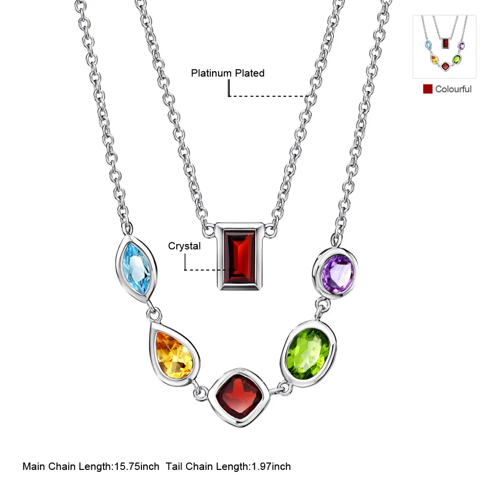 Neoglory Длинные ожерелья с акриловым покрытием Красочные Подвески для женщин 2020