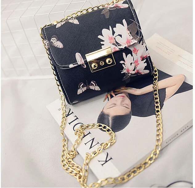 

Fashion newest design women's small handbag simple style messenger mini shoulder bag women's vintage cute bag chain k-895